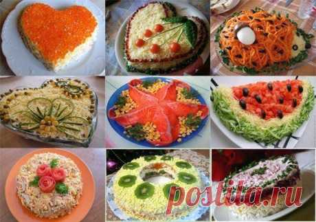 ТОР - 9 ВКУСНЫХ САЛАТОВ НА ПРАЗДНИЧНЫЙ СТОЛ | Готовим вместе