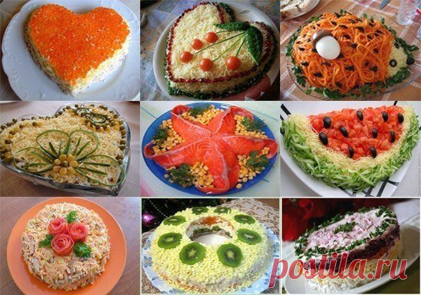 ТОР - 9 ВКУСНЫХ САЛАТОВ НА ПРАЗДНИЧНЫЙ СТОЛ | Готовим вместе