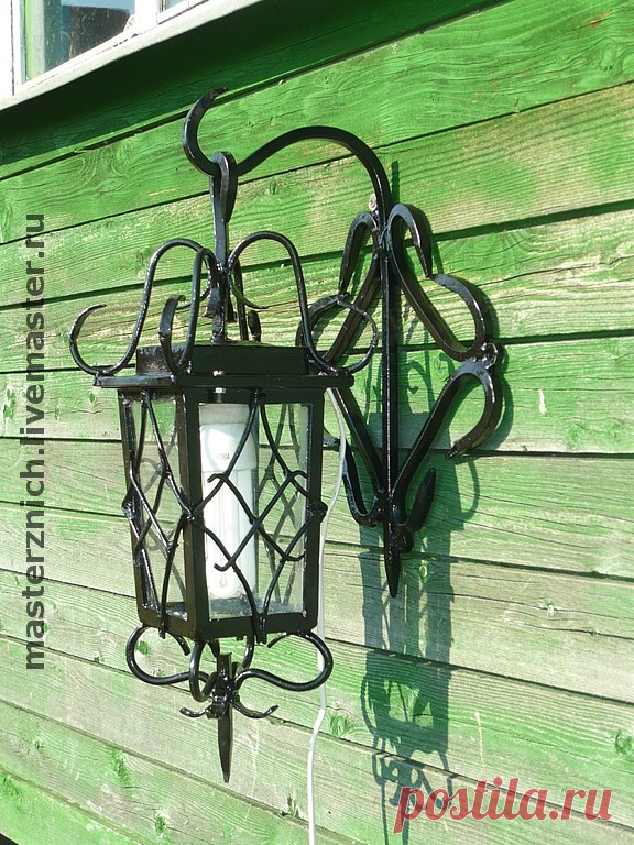 Сделать уличный фонарь своими руками фото