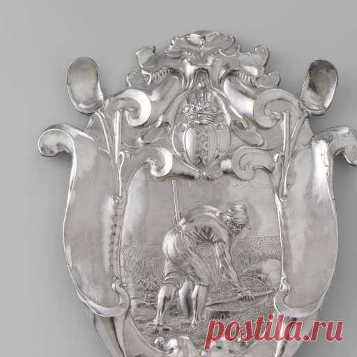 Begrafenisschild Ван хет Korenmetersgilde Амстердам, Йоханнес Lutma (I), 1633 - Search - Rijksmuseum