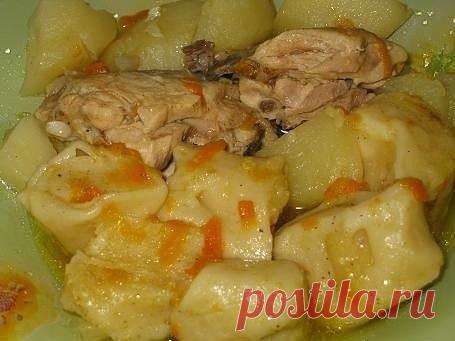 Готовим...Вкуснейшие галушки.