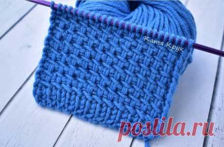 Интересный плетёный узор спицами. / knittingideas.ru