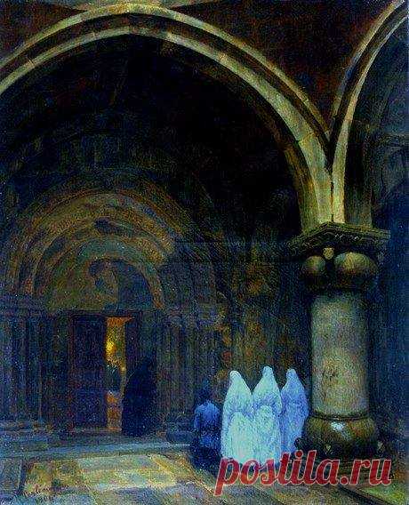 Փանոս Թերլեմեզյան - Սանահինի վանքի գավիթը (1904թ.)