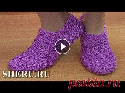 Тепло, уютно, комфортно и без швов на двух спицах. Следки без швов на двух спицах. Урок 190 Следки вяжутся просто и, главное, без швов на двух спицах. Следки подойдут на размер ноги 38-39 (24-25 см). П...