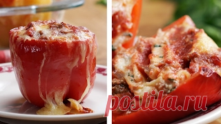 Фаршированные перцы Лазанья. Сочные и невероятно вкусные!