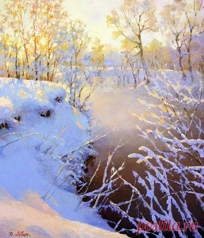 Прекрасные зимние пейзажи Дмитрия Лёвина - Искусство - медиаплатформа МирТесен