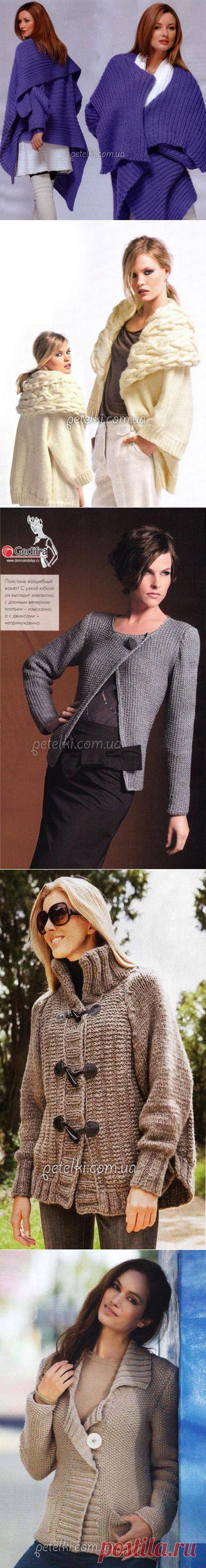 Вязаные пальто, жакеты, кардиганы со схемами » Страница 7