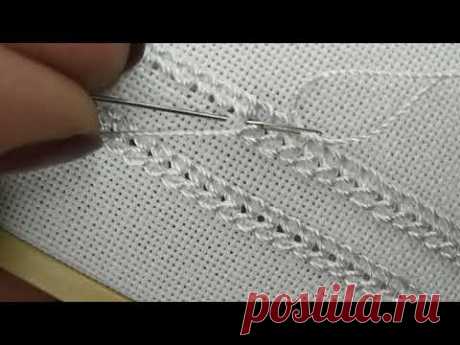 Як виконати петлеву мережку| Hand embroidery|