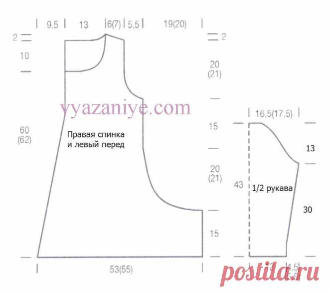 Свободный пуловер своими руками. Вязание спицами