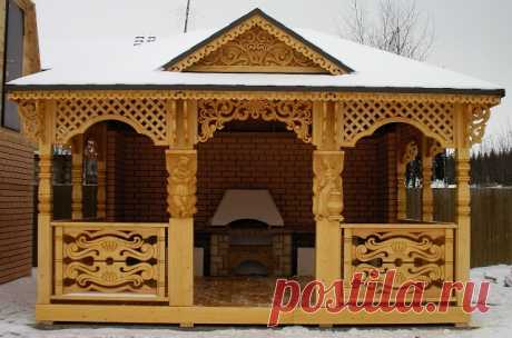 Різьблені альтанки