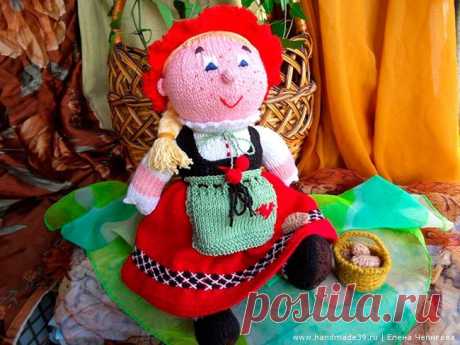 Вязаная игрушка Красная Шапочка – HandMade39.ru Вязаная игрушка Красная Шапочка - мастер-класс. Вязаные герои сказок описание. Как связать куклу спицами. Вязаные игрушки авторская работа заказать, купить.