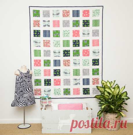 Easy Charm Square Quilt Pattern - Free Beginner Quilt Pattern
