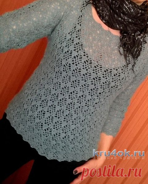 Ажурный джемпер.