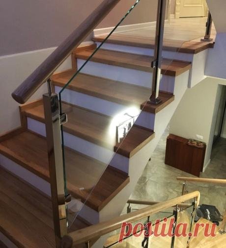 Перила из стекла и нержавейки