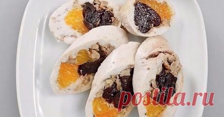 Как приготовить куриный рулет с черносливом | Вкусные рецепты