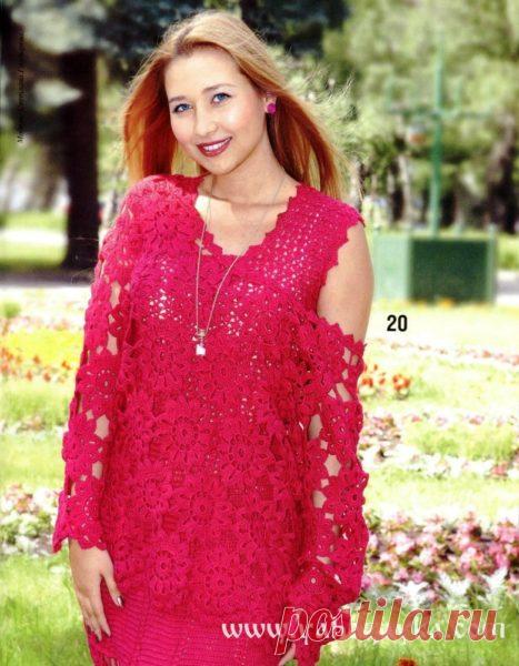 Костюм из мотивов крючком описание. Летний костюм крючком для женщин | Я Хозяйка