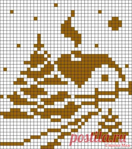 Новогодние схемы салфеток. Филейка. - Страна Мам