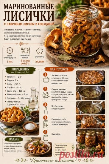 Маринованные лисички