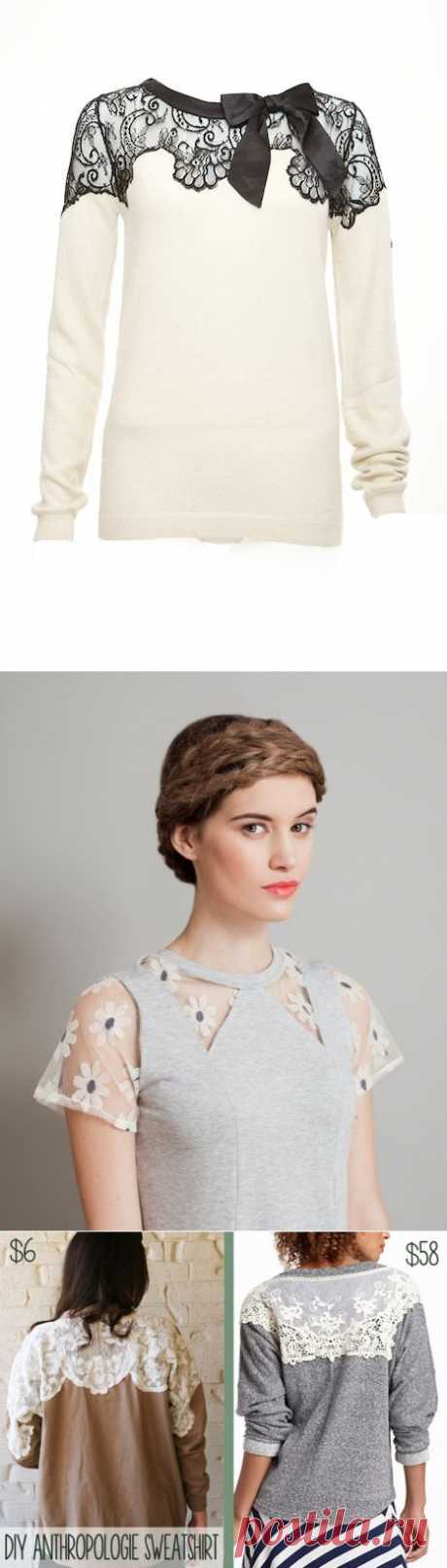 Используем кружево / Кружево / Своими руками - выкройки, переделка одежды, декор интерьера своими руками - от ВТОРАЯ УЛИЦА