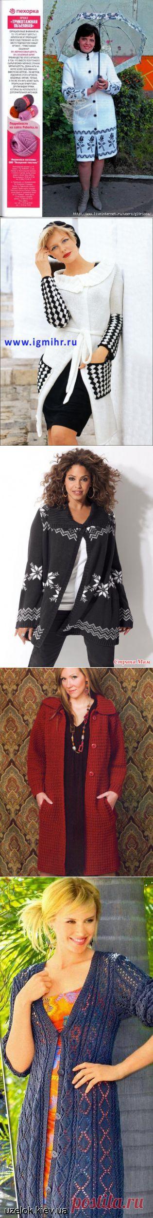 Пальто, куртки спицами. Подборка 63