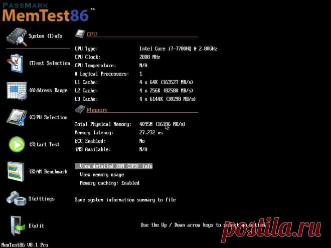 MemTest86 — отличная программа для проверки правильности работы оперативной памяти. Это один из тех компонентов, стабильная работа которого очень важна для производительности компьютера. Программа запускается с загрузочной флешки (или CD/DVD если кто-то их ещё использует).