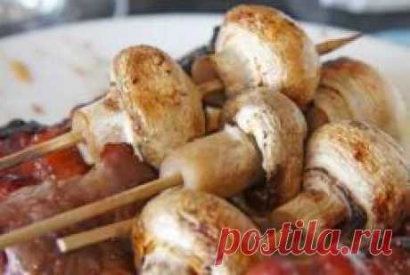 Шашлык из шампиньонов
