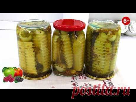 Маринованные огурцы и кабачки с приправой Карри на зиму. Пряные. Очень вкусные и хрустящие!