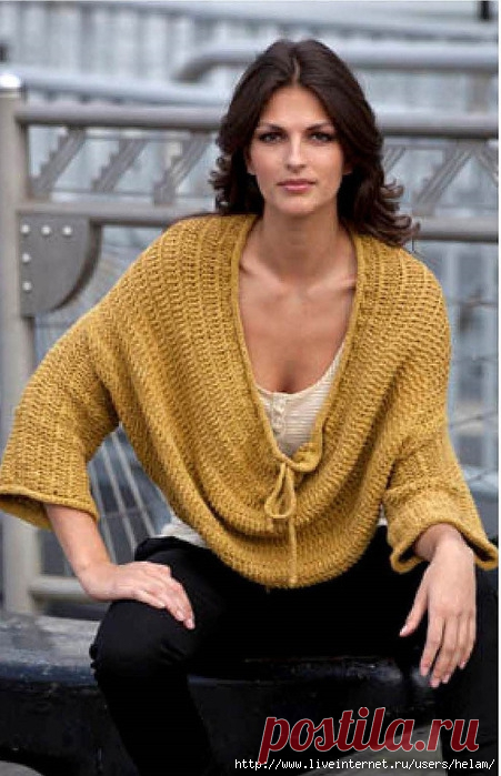 Молодежный пуловер Elaine Oversized Pullover из Tahki Yarns!