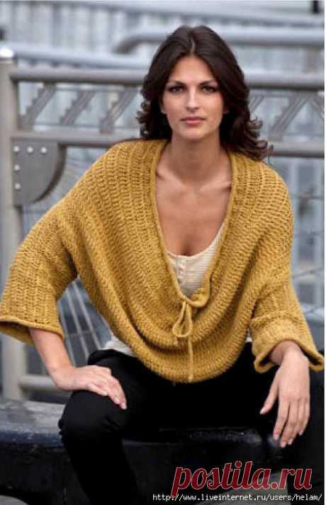 Молодежный пуловер Elaine Oversized Pullover из Tahki Yarns!