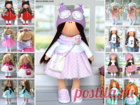 Home Decor Doll, Baby Portrait Doll, Child Room Purple Doll, Girl Gift Doll, Handmade Cloth Doll, Textile Art Doll Fabric Rag Doll by Olga S Hello, dear visitors!  This is handmade cloth doll created by Master Olga S. (Karaganda, Kazakhstan). Doll is 25 cm (9.8 inch) tall and made of only quality materials. All dolls stated on the photo are mady by Olga S. You can find them in our shop searching by artist name: