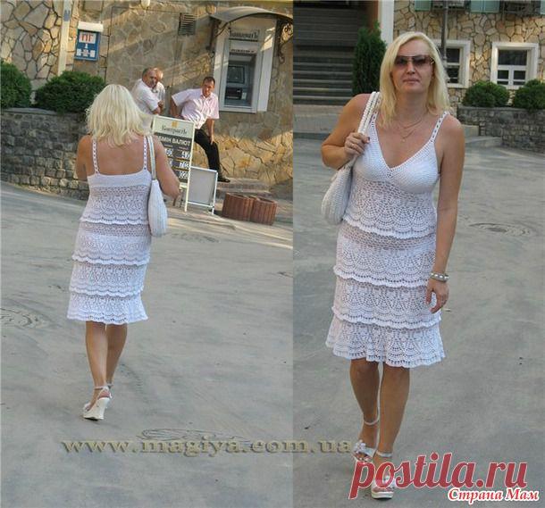 . Сарафан "Морской прибой" от Анны Костуровой - Все в ажуре... (вязание крючком) - Страна Мам