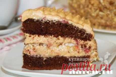 Шоколадный торт с клубникой “Ольга” | Харч.ру - рецепты для любителей вкусно поесть