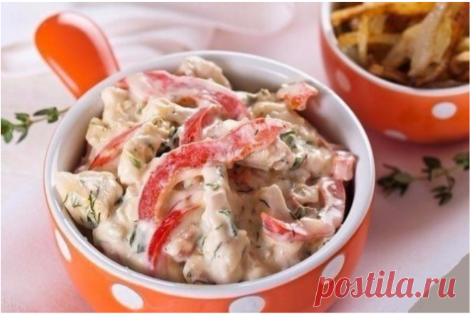 Куриное филе  сливках