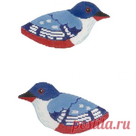Cuban Trogon Double Sided Clip-On | Needlepoint.Com
