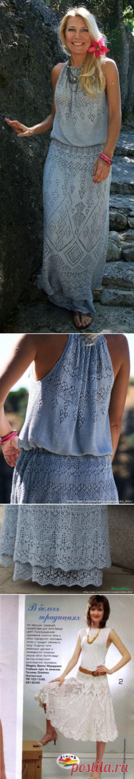 ВЯЗАНИЕ.СПИЦЫ.ПЛАТЬЯ И САРАФАНЫ