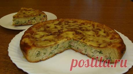 Пирог с капустой на сковороде - Простые рецепты Овкусе.ру