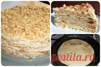 Супер - рецепт. «Наполеон» на сковородке. Проще некуда! - interesno.win Этим рецептом со мной поделилась много лет назад мама моей подруги! С...