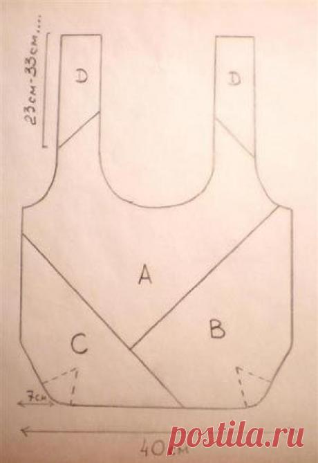 Dublirin-Шьем сами-Сумка-маечка