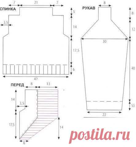 Нежное болеро спицами