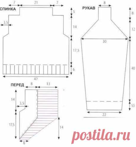 Нежное болеро спицами