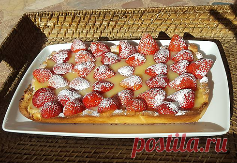 Миндально-песочный тарт с клубникой - Стиль жизни - WomanHit.ru
