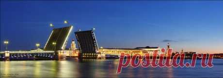 Разводные мосты Санкт-Петербурга . Дворцовый мост