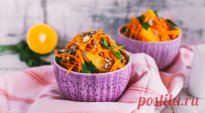 Салат из апельсинов и моркови , пошаговый рецепт с фото