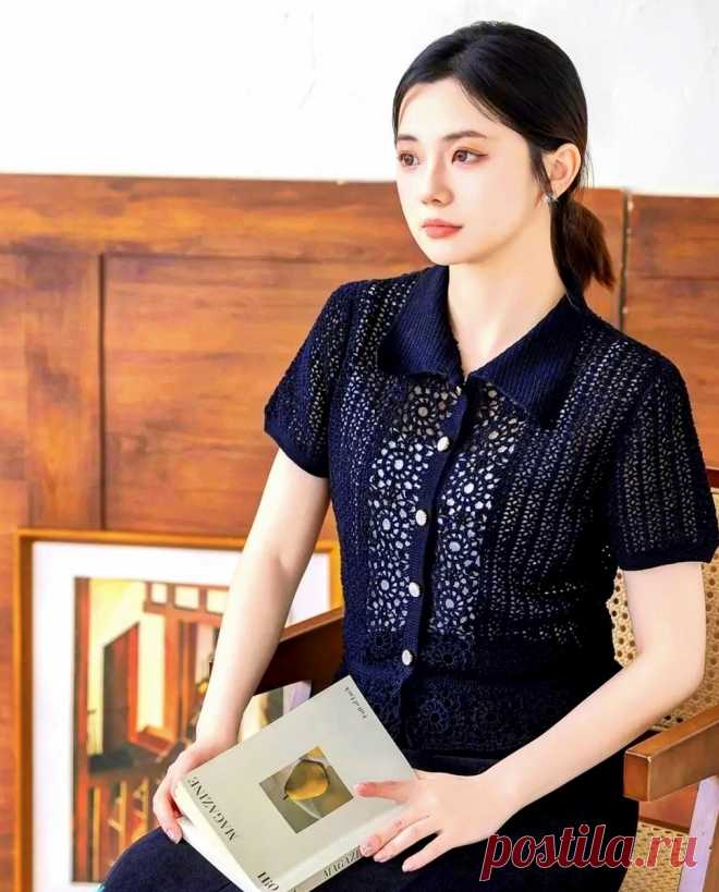 Отвлечёмся от спиц и возьмём в руки крючок: красивые блузки, кардиганы и джемперы | Вязание с Paradosik_Handmade | Дзен