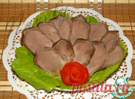 "Колбаса" из языка – кулинарный рецепт