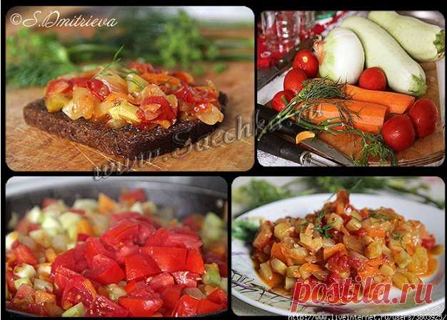 Кабачковая икра по-еврейски - очень просто готовится и очень вкусно получается