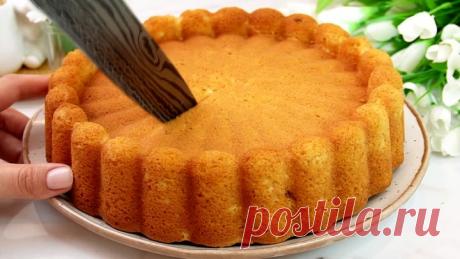 Пирог "12 ложек": выходит безумно вкусный (и пирог и бисквит)