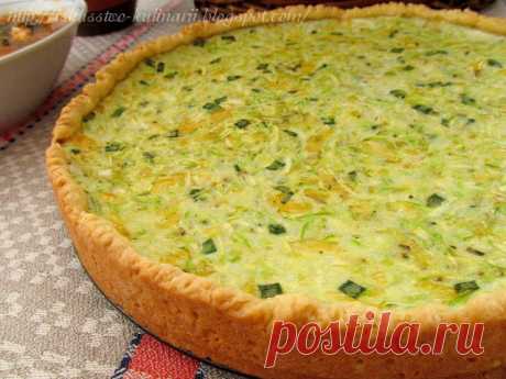 Постигая искусство кулинарии... : Открытый пирог с кабачковой начинкой