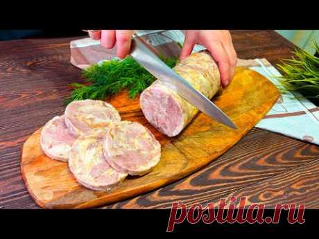 Кладу мясо в бутылку и получаю КОЛБАСУ! ПРОСТО до безобразия! Вкусная Домашняя КОЛБАСА с секретом