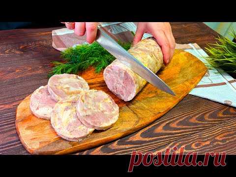 Кладу мясо в бутылку и получаю КОЛБАСУ! ПРОСТО до безобразия! Вкусная Домашняя КОЛБАСА с секретом